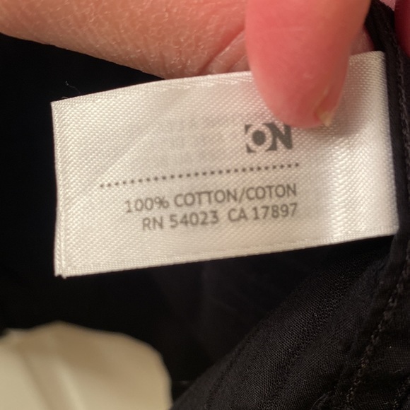 Black long sleeve snap up shirt - Picture 4 of 5